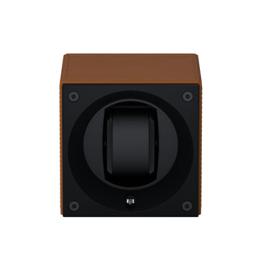 Masterbox 1 montre Cuir Cognac : écrin rotatif pour montre automatique