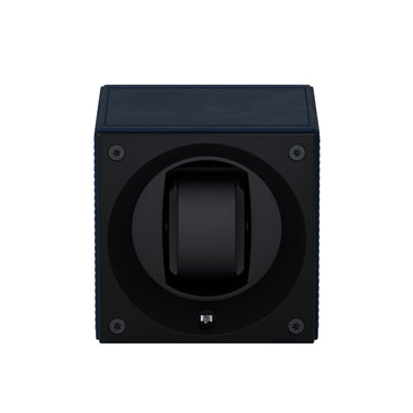 Masterbox 1 montre Cuir Bleu Marine : écrin rotatif pour montre automatique
