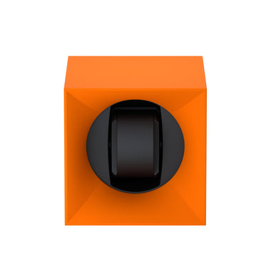 Startbox 1 montre Soft Touch Orange : écrin rotatif pour montre automatique