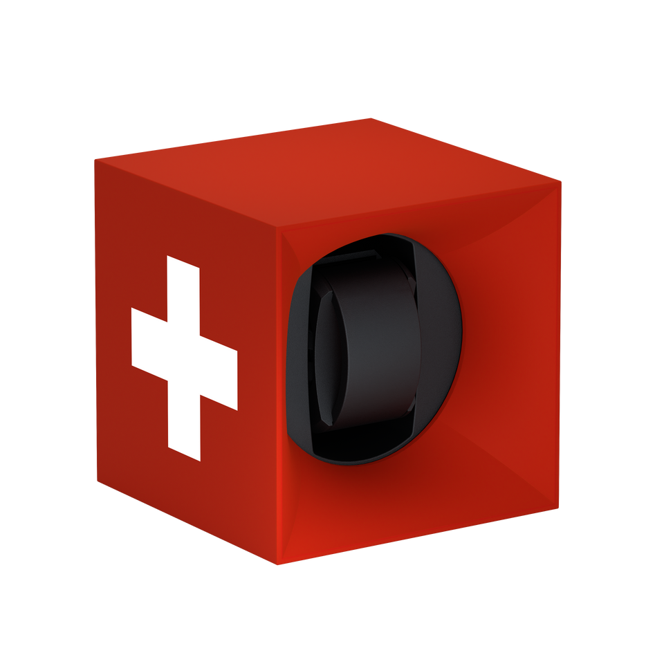 Remontoir montre automatique Startbox Rouge Croix Suisse