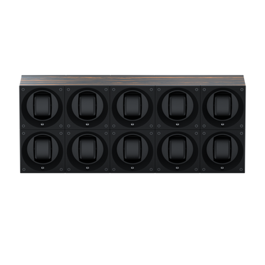 Masterbox 10 montres Bois Palmier : écrin rotatif pour montre automatique