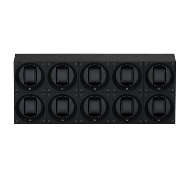 Masterbox 10 montres Bois Wengé Noir : écrin rotatif pour montre automatique