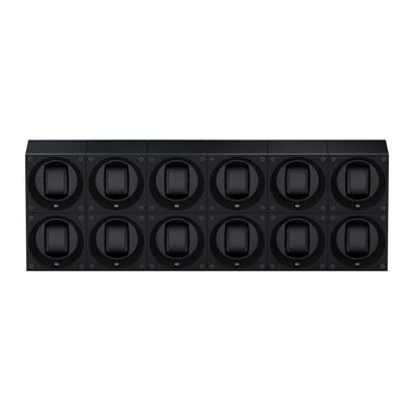 Masterbox 12 montres Aluminium Noir : écrin rotatif pour montre automatique