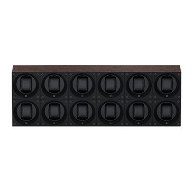 Masterbox 12 montres Bois Wengé Naturel : écrin rotatif pour montre automatique
