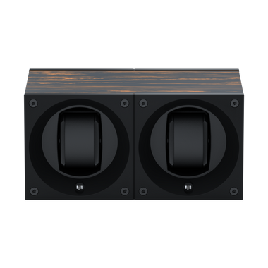 Masterbox 2 montres Bois Palmier : écrin rotatif pour montre automatique