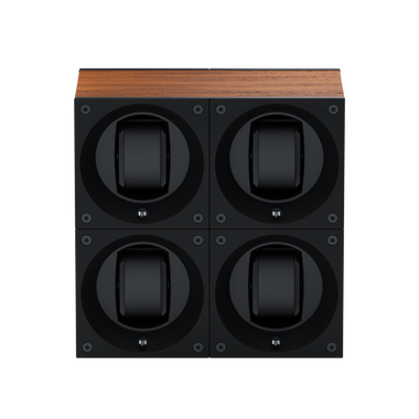 Masterbox 4 montres Bois Chêne : écrin rotatif pour montre automatique