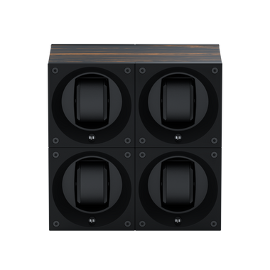 Masterbox 4 montres Bois Palmier : écrin rotatif pour montre automatique