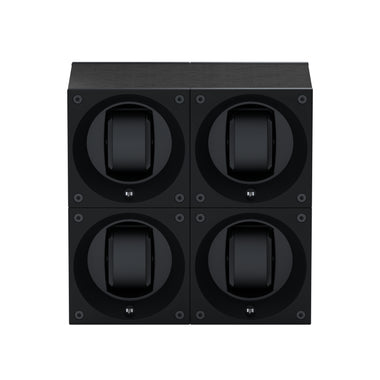 Masterbox 4 montres Bois Wengé Noir : écrin rotatif pour montre automatique