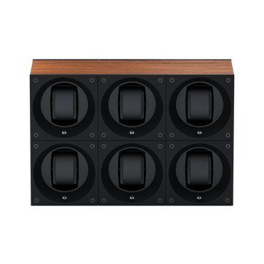 Masterbox 6 montres Bois Chêne : écrin rotatif pour montre automatique