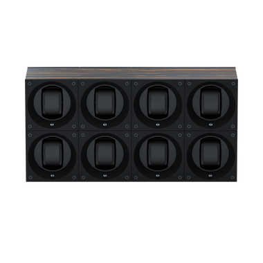 Masterbox 8 montres Bois Palmier : écrin rotatif pour montre automatique