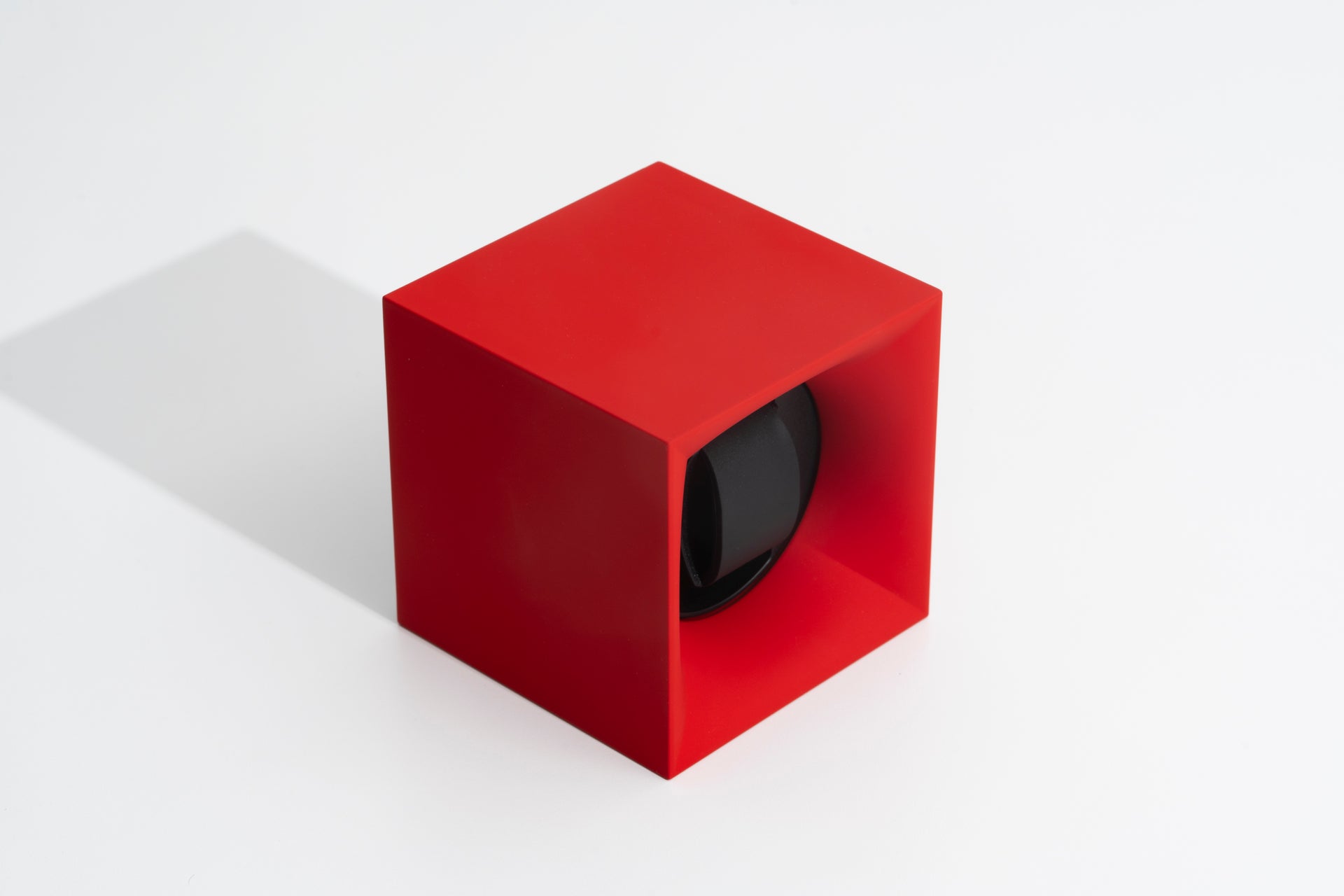 Startbox Rouge : écrin rotatif pour montre automatique design