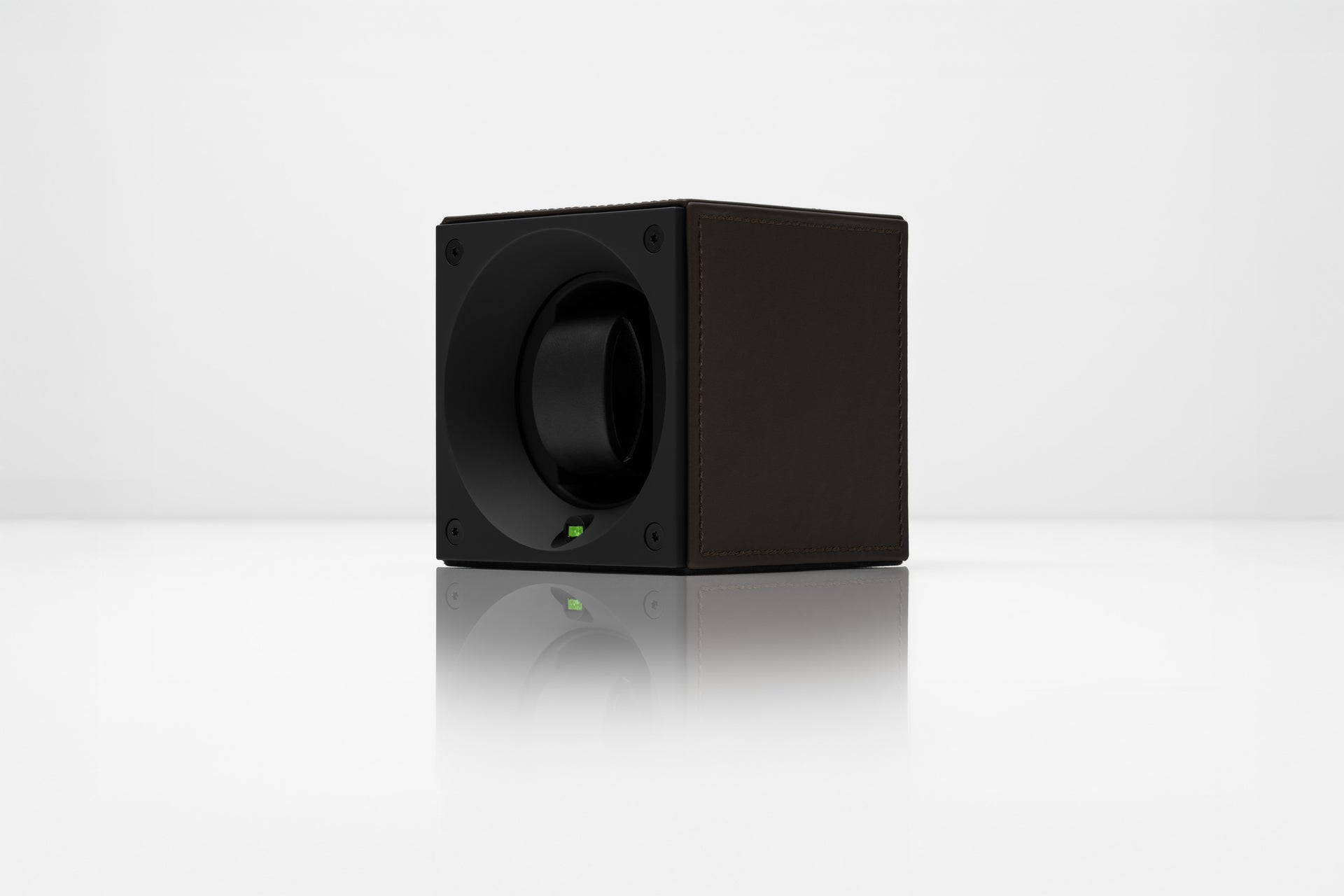 SwissKubik Masterbox Cuir : remontoir montre automatique marron foncé