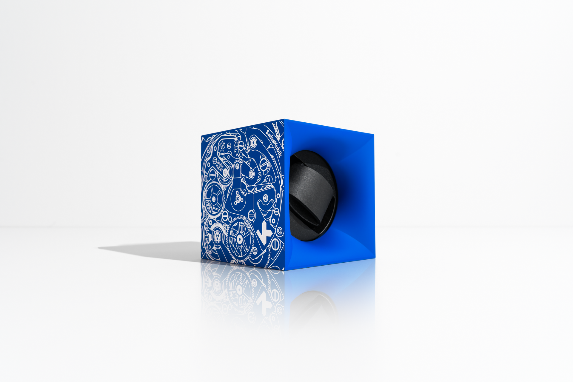 SwissKubik Startbox Soft Touch : remontoir montre automatique bleu