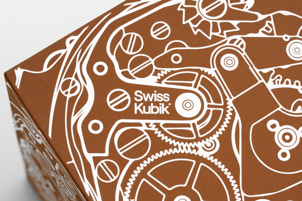 Ecrin rotatif : remontoir pour montre Startbox bronze mouvement noir Soft Touch