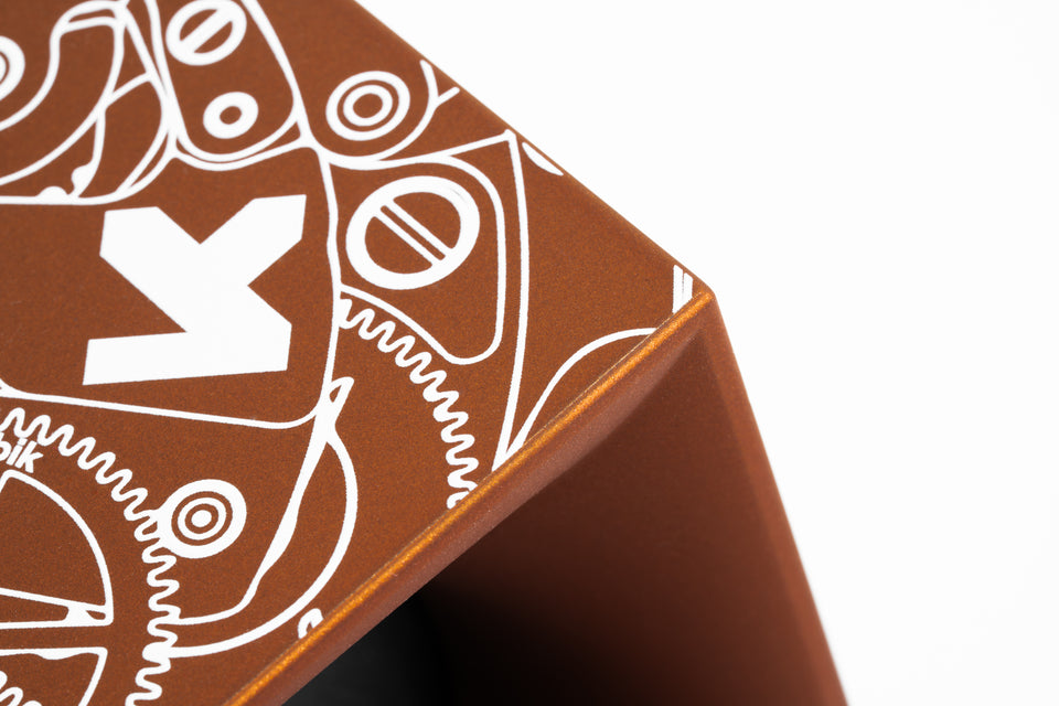 Montre automatique : remontoir Startbox bronze mouvement blanc