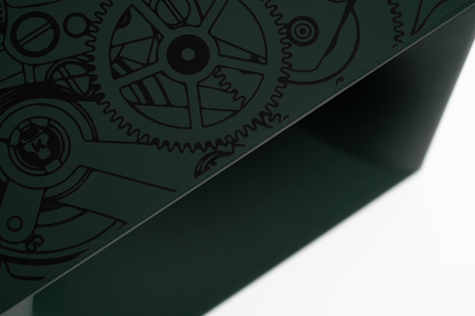 Remontoir 1 montre Soft Touch vert mouvement noir : support pour montre automatique