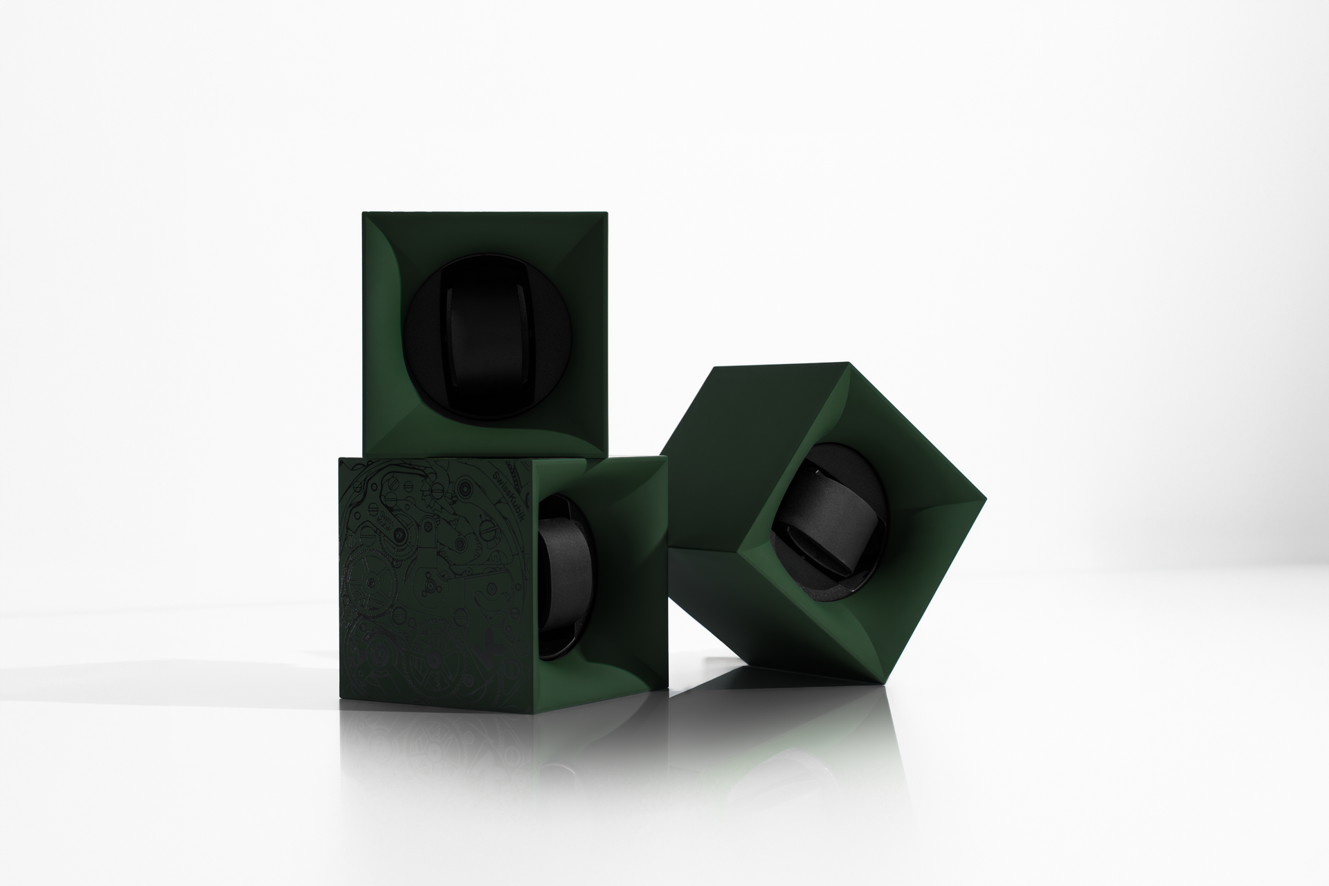 SwissKubik Startbox Soft Touch : remontoir montre automatique vert