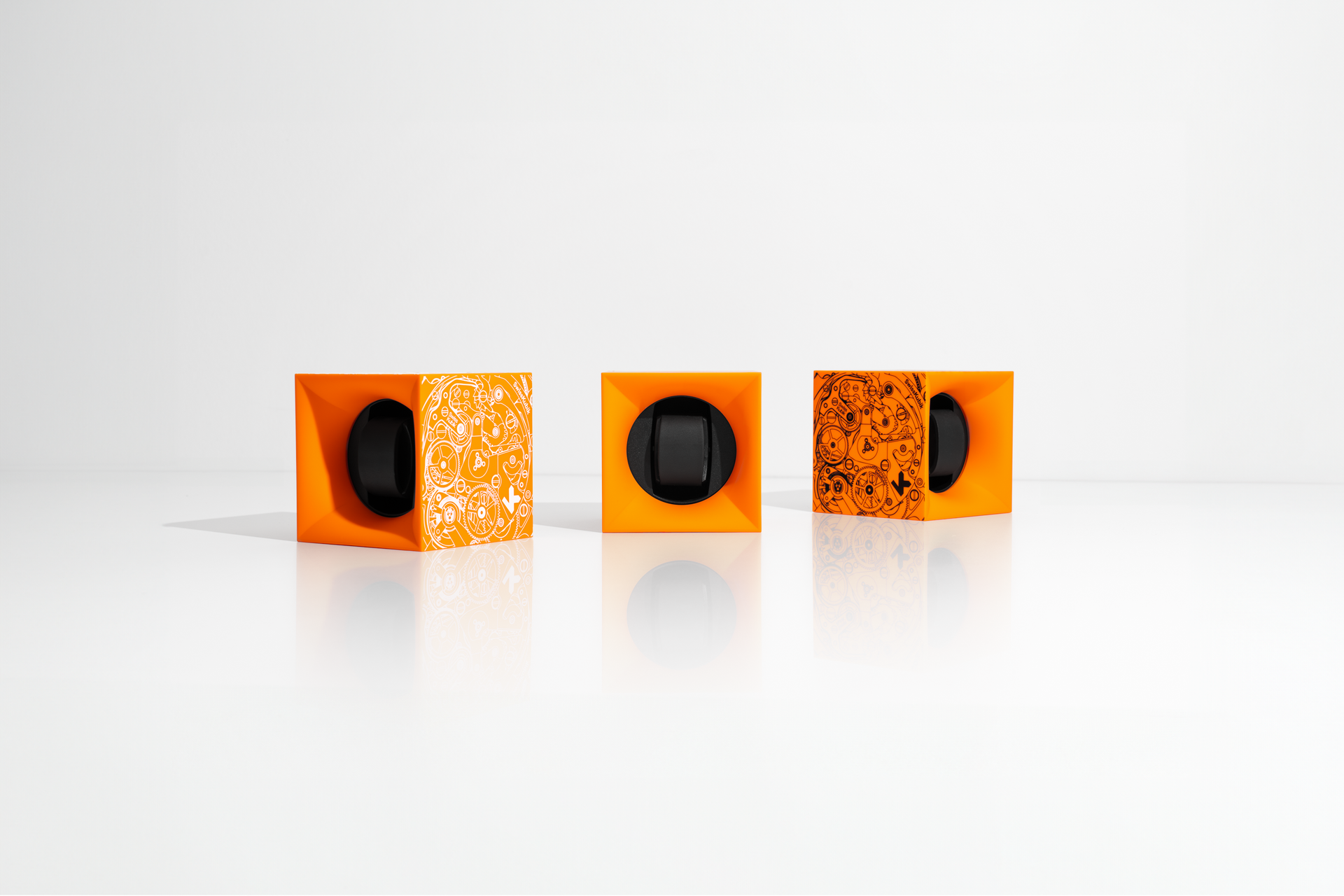 SwissKubik Startbox Soft Touch : remontoir montre automatique orange