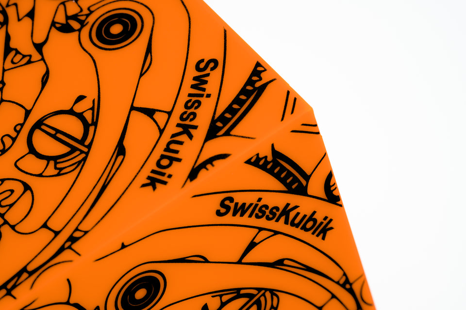 Remontoir 1 montre Soft Touch orange mouvement noir : support pour montre automatique