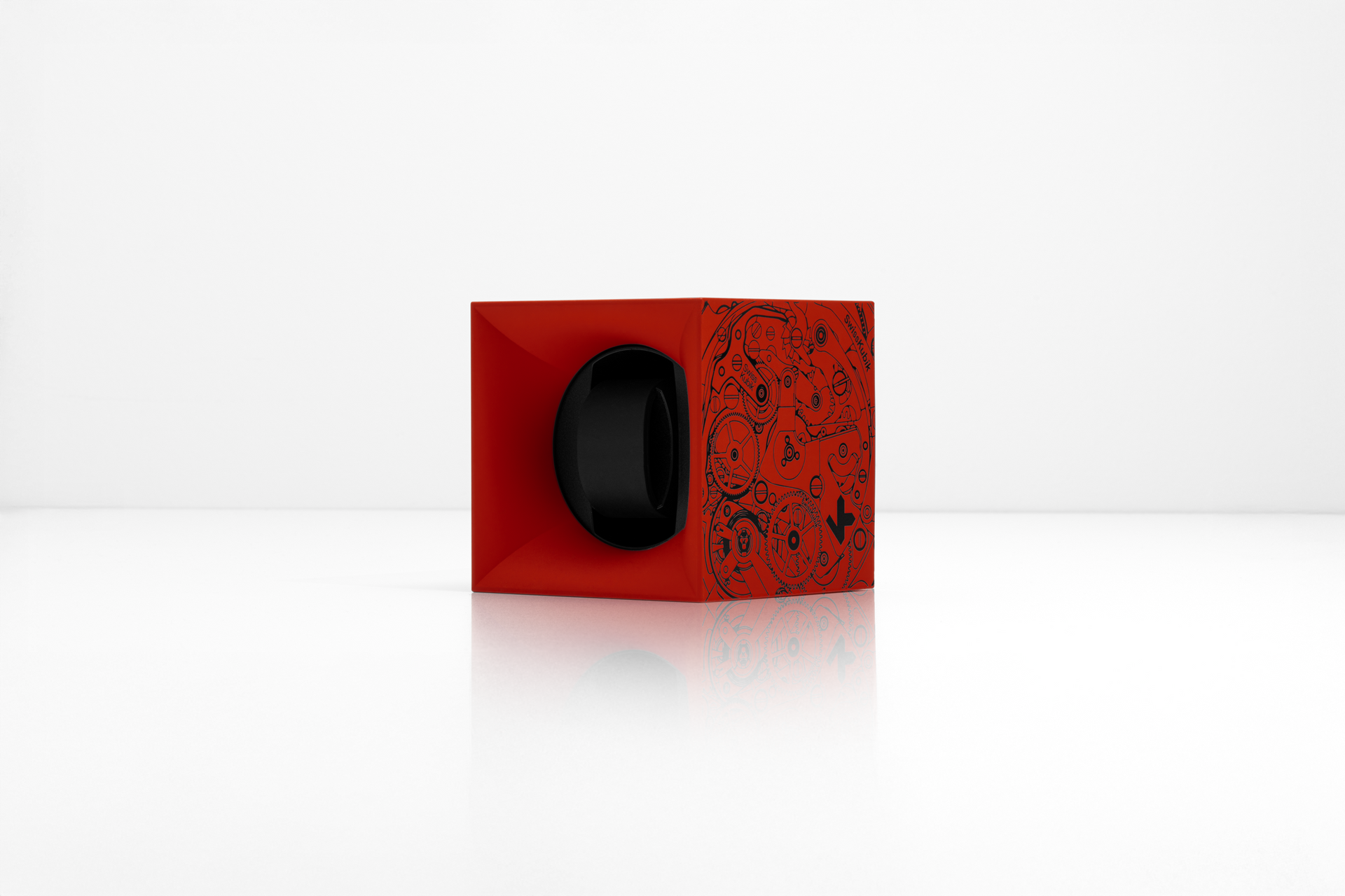SwissKubik Startbox Soft Touch : remontoir montre automatique rouge