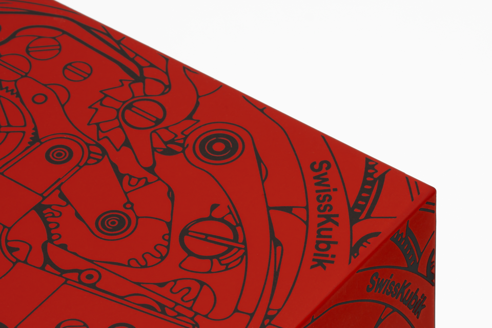 Startbox : remontoir pour montre automatique rouge mouvement noir