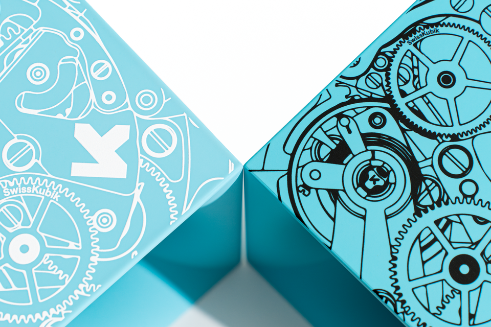 Remontoir 1 montre Soft Touch turquoise mouvement noir : support pour montre automatique