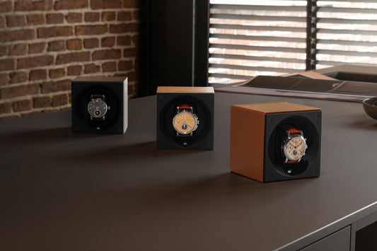 montres de luxe dans un remontoir