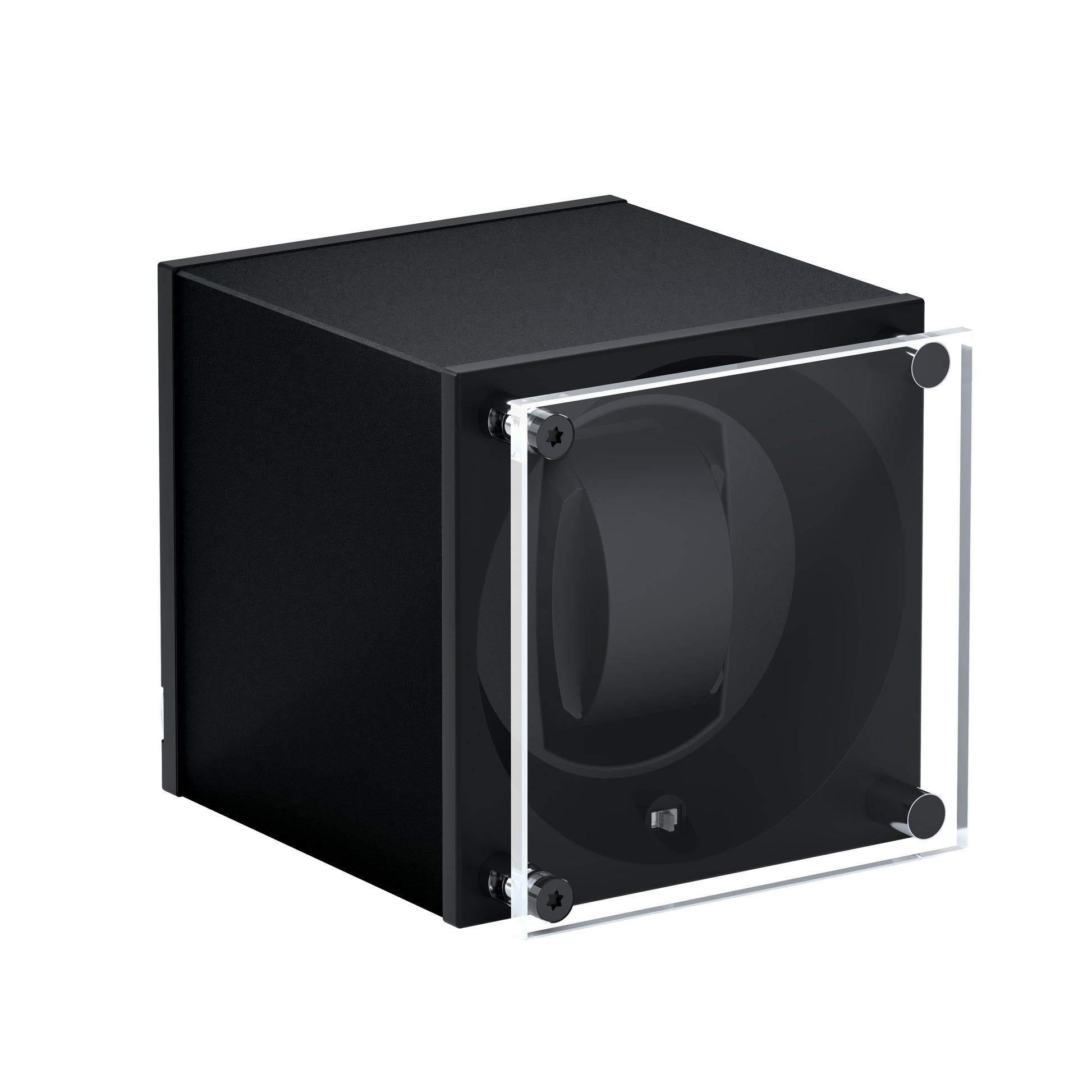Masterbox Black Aluminium Single Watch Winder SwissKubik