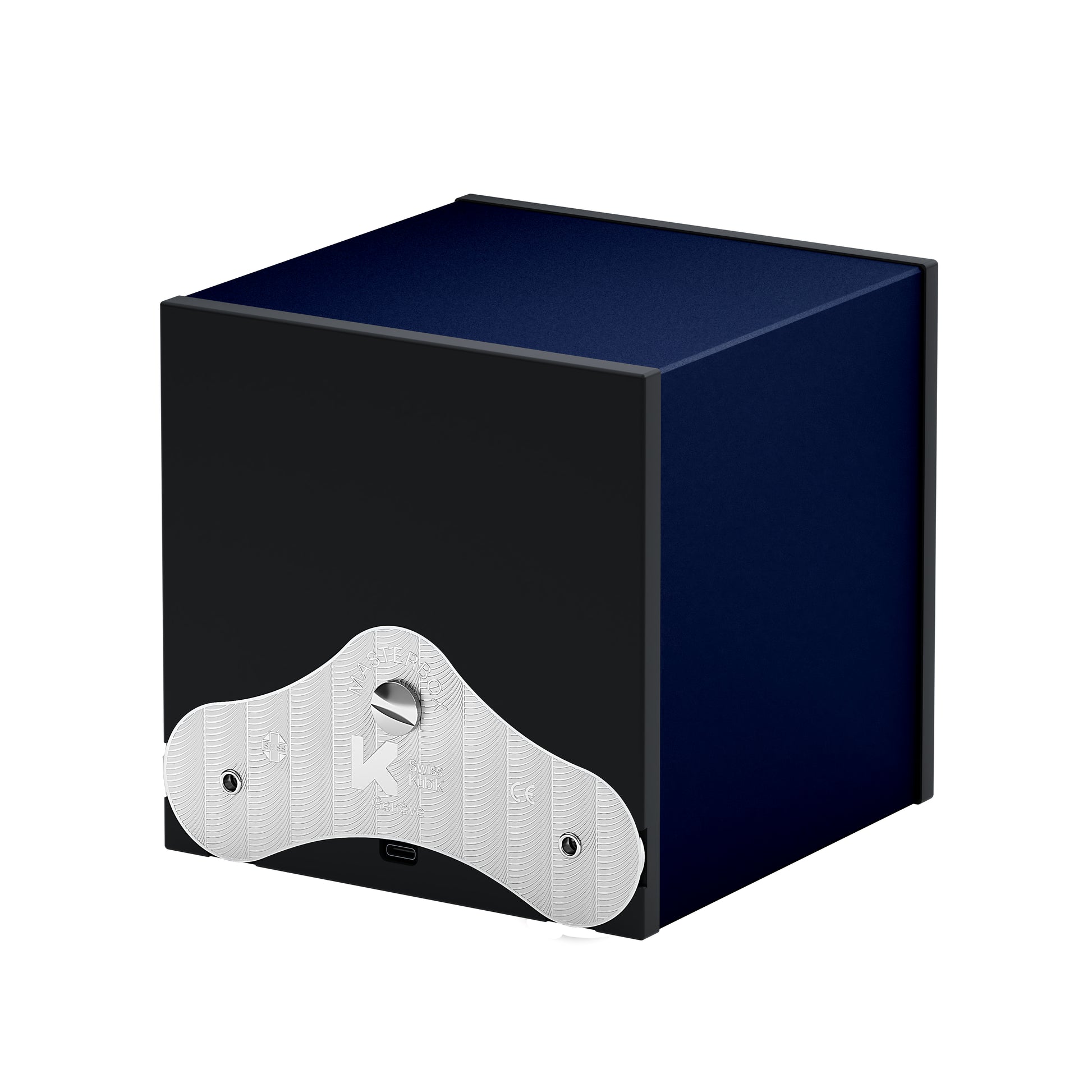 SwissKubik : remontoir montre automatique Masterbox Aluminium Bleu Marine 1 montre