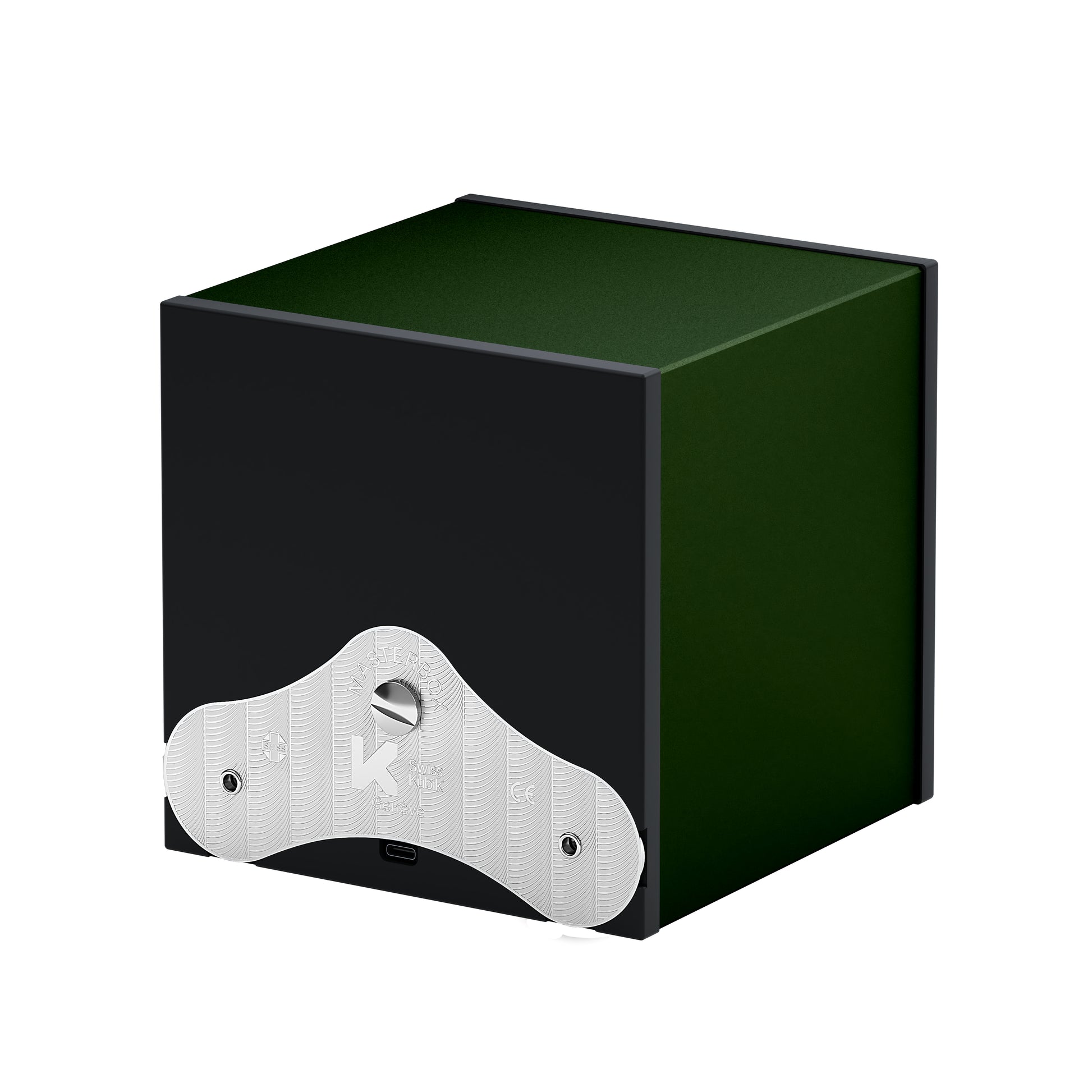 SwissKubik : remontoir montre automatique Masterbox Aluminium Vert Foncé 1 montre