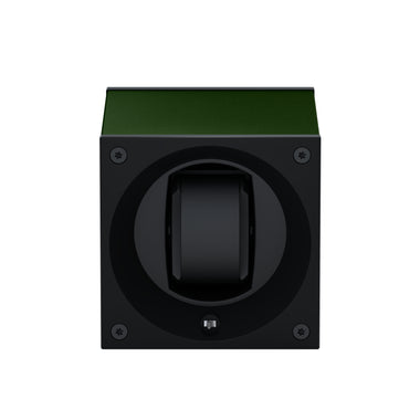 Masterbox 1 montre Aluminium Vert Foncé : écrin rotatif pour montre automatique