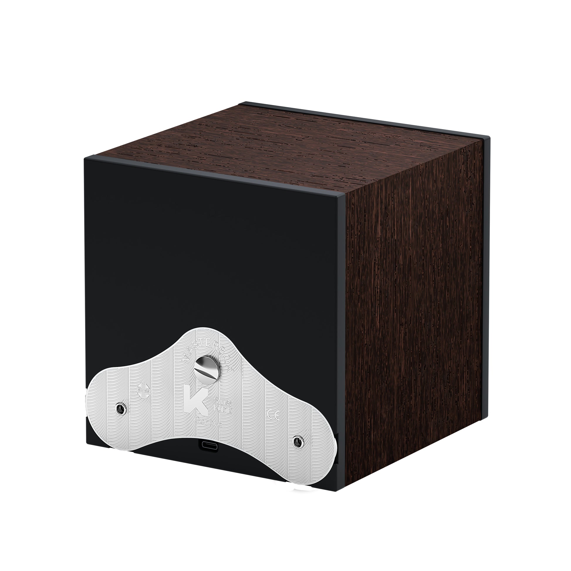 Masterbox Natural Wenge Wood Single Watch Winder SwissKubik