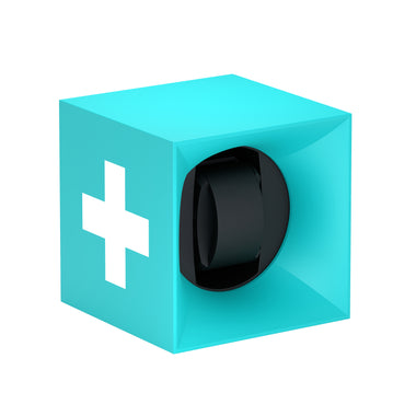 SwissKubik : remontoir montre automatique Startbox Soft Touch Turquoise 1 montre