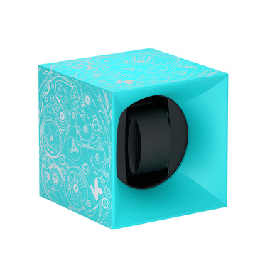 SwissKubik : remontoir montre automatique Startbox Soft Touch Turquoise 1 montre