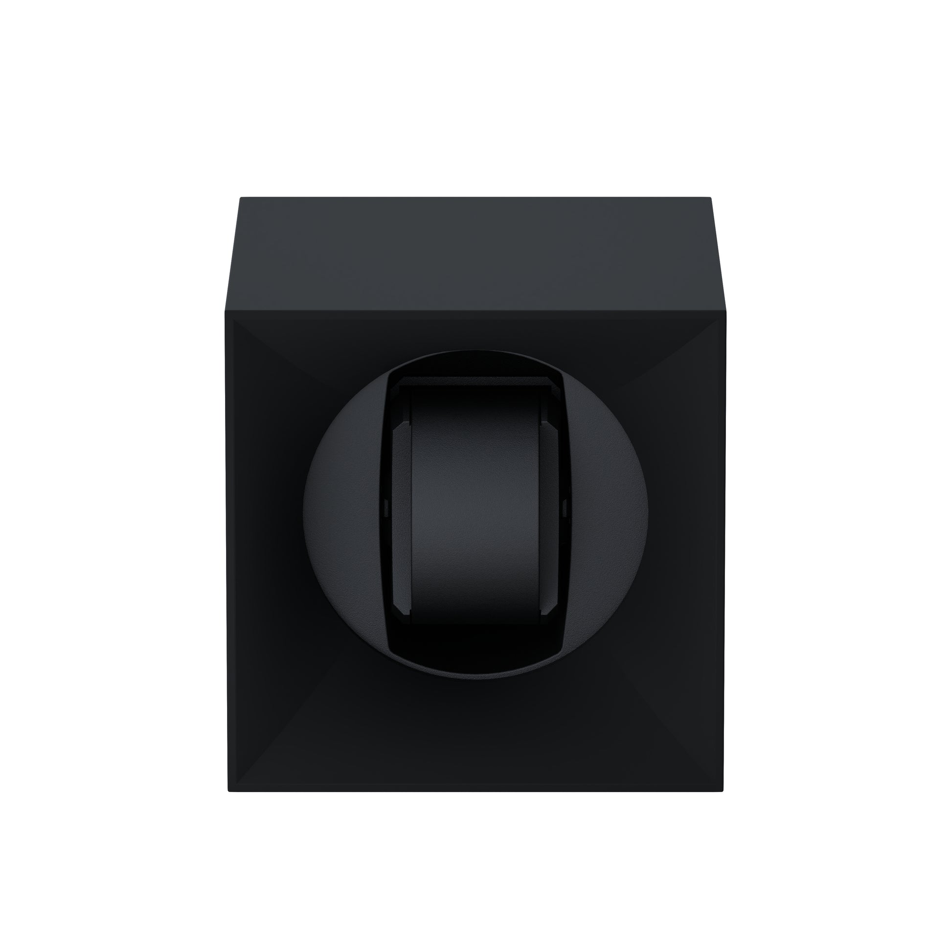 Startbox 1 montre Soft Touch Noir : écrin rotatif pour montre automatique