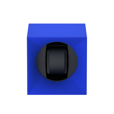 Startbox 1 montre Soft Touch Bleu : écrin rotatif pour montre automatique