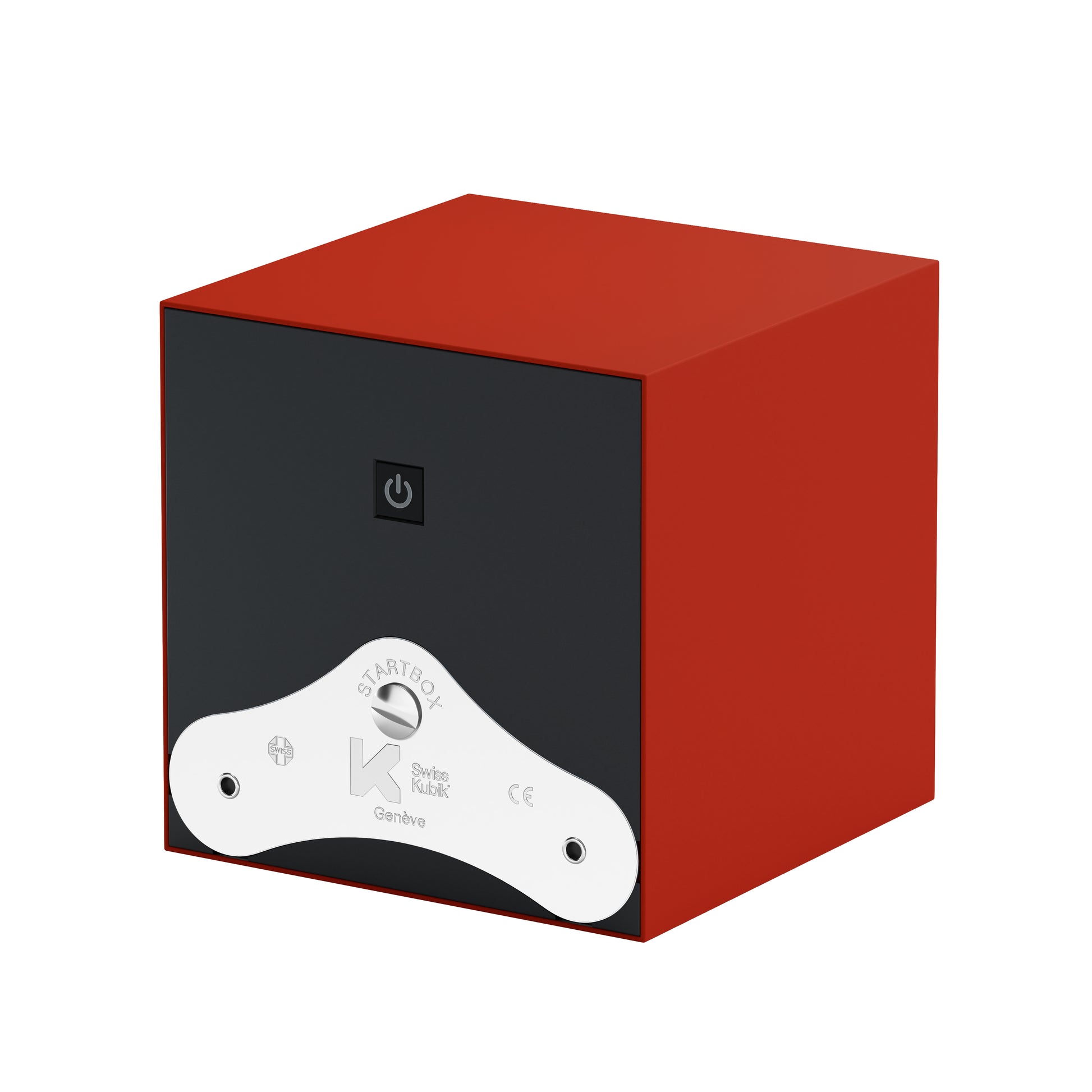 SwissKubik : remontoir montre automatique Startbox Soft Touch Rouge 1 montre