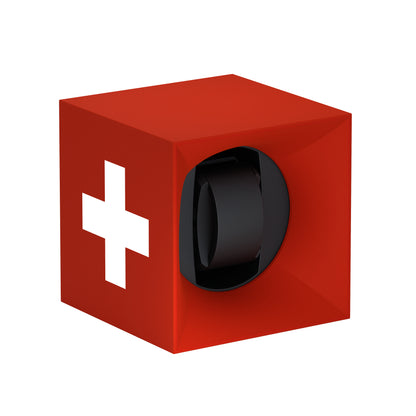 SwissKubik : remontoir montre automatique Startbox Soft Touch Rouge 1 montre