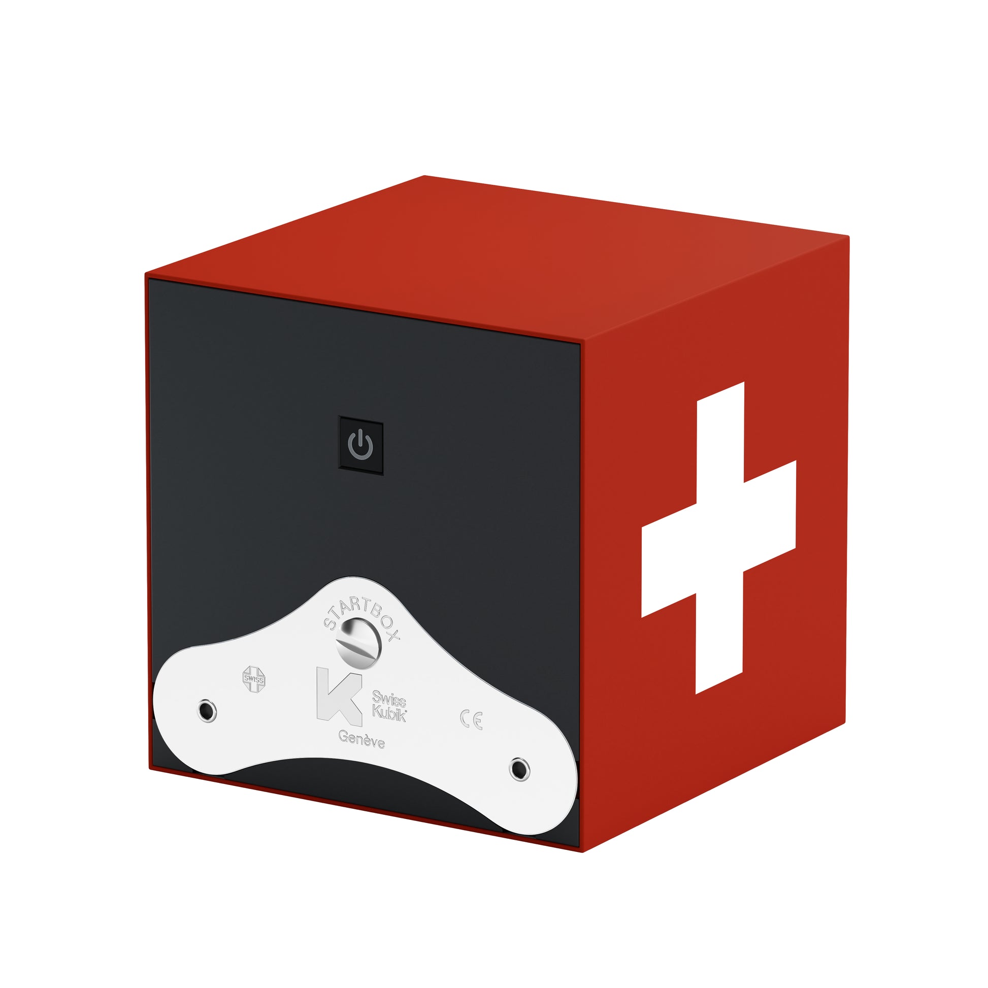 Startbox 1 montre Soft Touch Rouge : écrin rotatif pour montre automatique