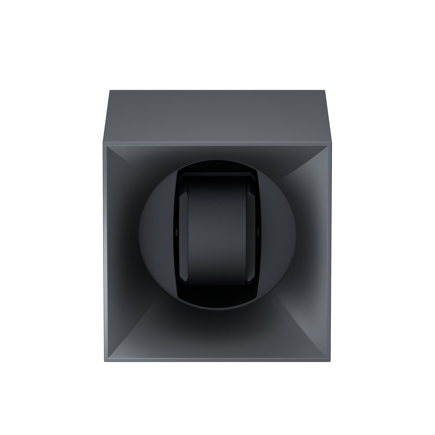 Startbox 1 montre Soft Touch Argent : écrin rotatif pour montre automatique
