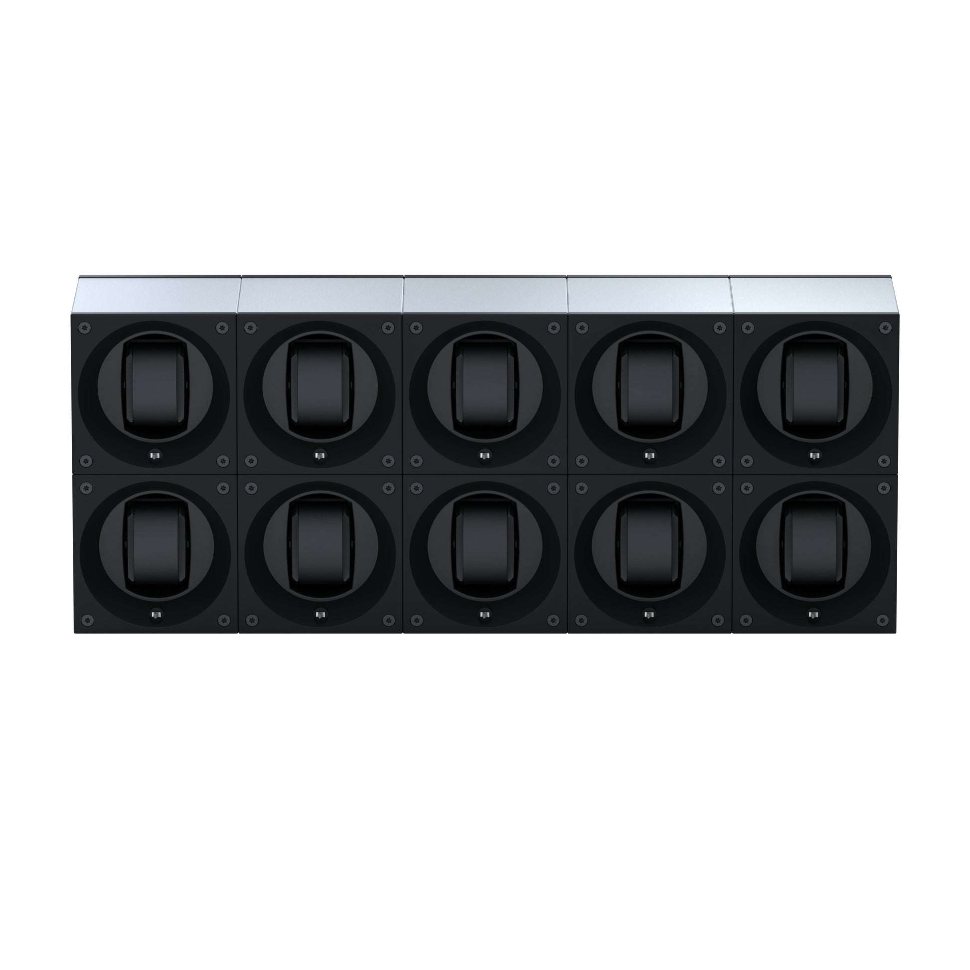 Uhrenbeweger 10 Uhren Aluminium Silber Masterbox – SwissKubik