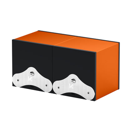 SwissKubik : remontoir montre automatique Masterbox Aluminium Orange 2 montres
