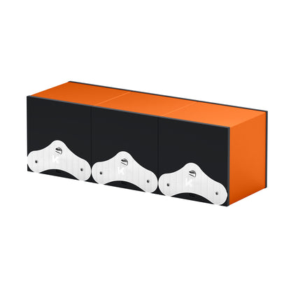 SwissKubik : remontoir montre automatique Masterbox Aluminium Orange 3 montres