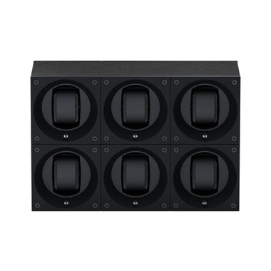 Masterbox 6 montres Bois Wengé Noir : écrin rotatif pour montre automatique