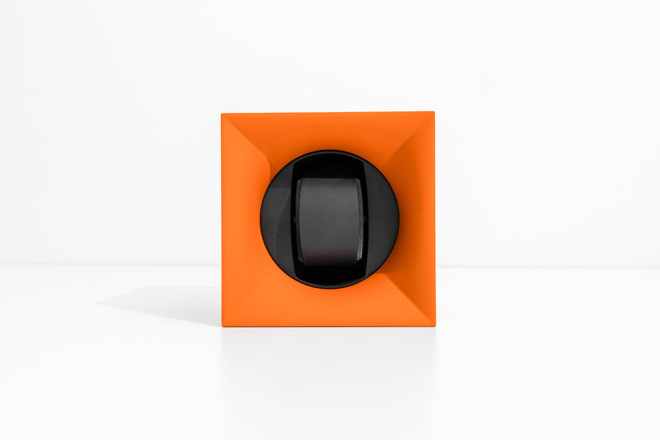 Ecrin rotatif pour montre automatique : Startbox orange
